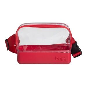 BOGG BAG Red Clear Belt Bag LIKE NEW